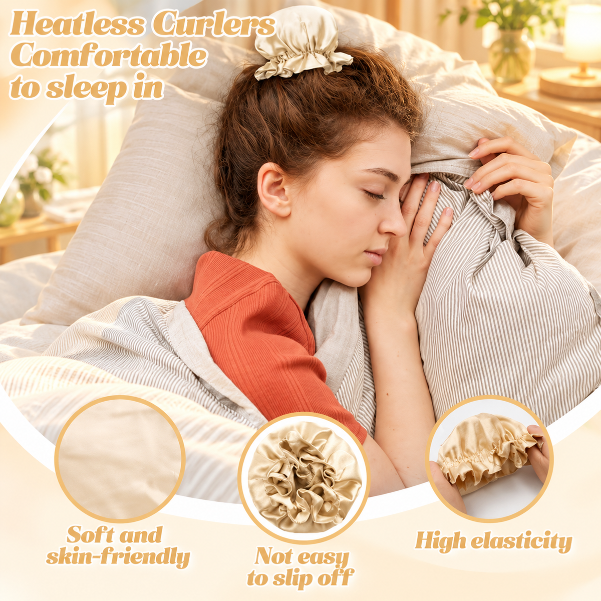 Lunelle Satin Heatless Curling Set