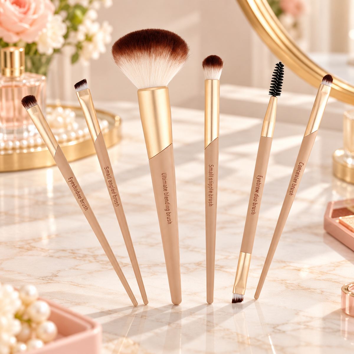 Lunelle 6-Piece Makeup Brush Set