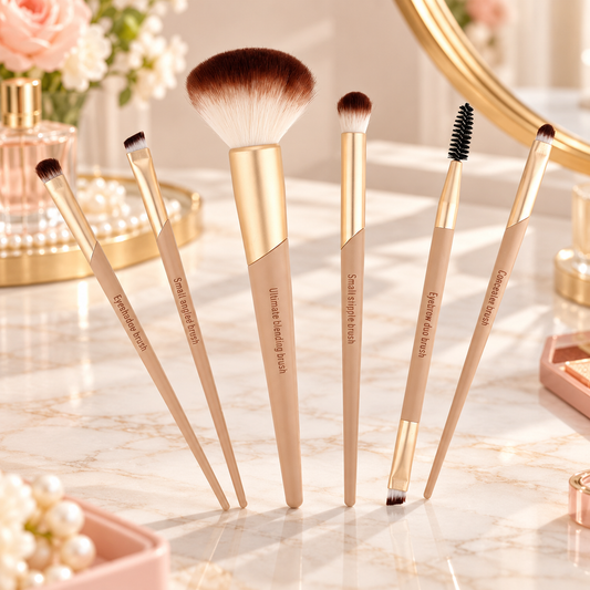 Lunelle 6-Piece Makeup Brush Set